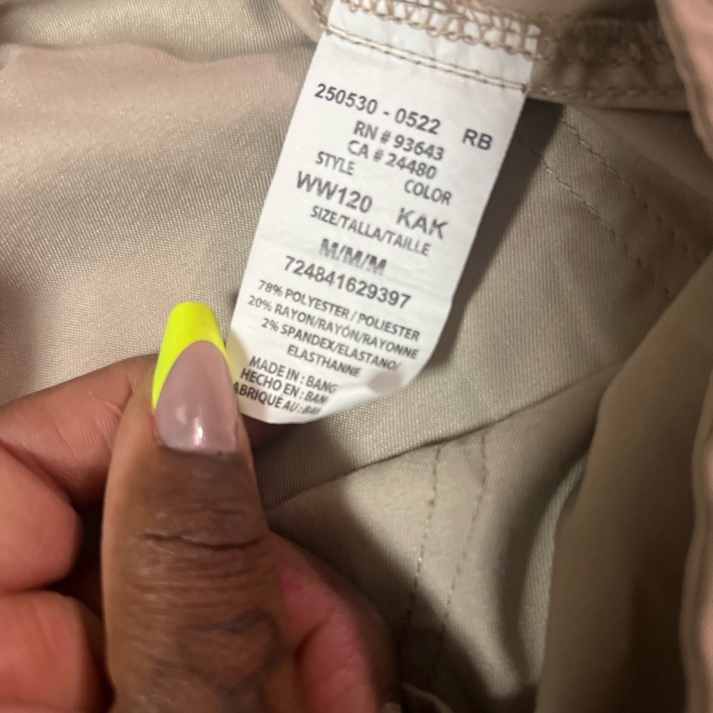 Cherokee Tan Straight Leg Pants